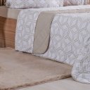 Ver imagem 4 de Kit Colcha Casal 200 Fios Estampada New 100% Algodão 220x240cm Rayon