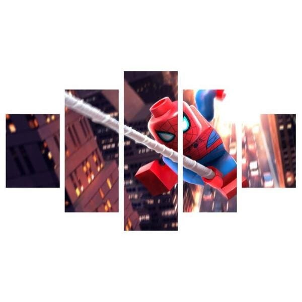 Quadro Infantil Lego Homem Aranha 114X65 - 1