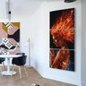 Quadro Fenix Negra Poster 50X125 - 2