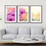 Conjunto 3 Quadros Flores Orquídeas Arte decorativo Moldura - 2
