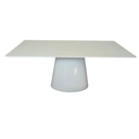 Ver imagem 1 de Mesa de Jantar Cone Retangular 235x122 cm Base Oval Laca Branca Tampo Laca Branca Personal Decor Des