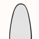 Ver imagem 5 de Espelho Orgânico Eros Grande 100cm x 42cm Minimalista com Moldura em Madeira Preto Casavee