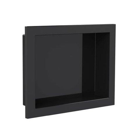 Nicho Para Banheiro Embutir Pequeno 30x40cm Preto Vulcano