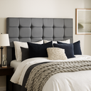 Ver imagem 2 de Cabeceira Solteiro 90 Cm Estofada Larissa em Suede com Frame:cinza