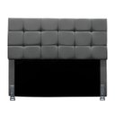 Ver imagem 1 de Cabeceira Solteiro 90 Cm Estofada Larissa em Suede com Frame:cinza