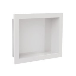Nicho para Banheiro Embutir Pequeno 30x40cm Branco - 1