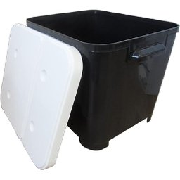 Porta Ração Pote Portátil para até 15 Kg com Tampa Furacão Pet - Preto - 4