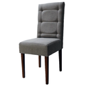 Ver imagem 2 de Kit 8 Cadeiras Sala de Jantar Estofadas Eloísa Veludo Cinza (liz Maria)