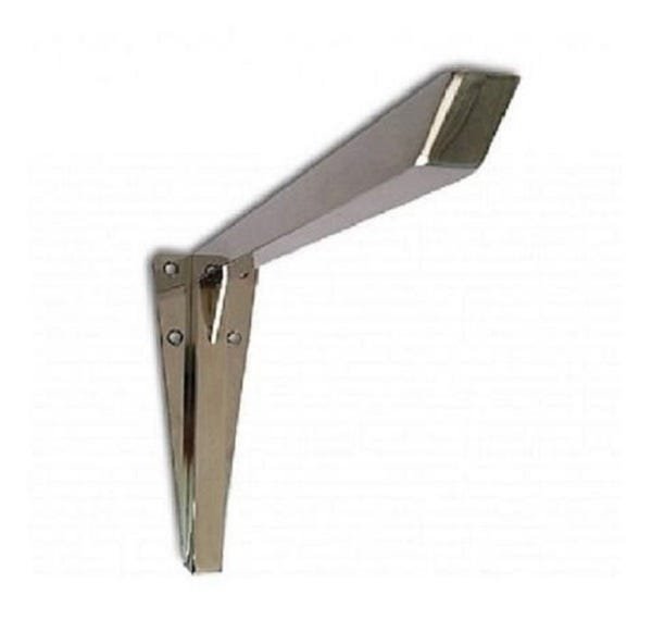 Mão Francesa E Suporte Para Prateleiras Em Aço Inox 30cm