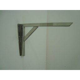 Mão Francesa E Suporte Para Prateleiras Em Aço Inox 45cm - 4