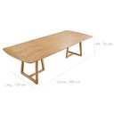 Ver imagem 3 de Mesa de Jantar Aurora Cinamomo Rafana 300x100