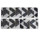 Ver imagem 1 de Kit 3 Peças Jogo Cozinha Passadeira Manta Vinilico Laminado Geometric