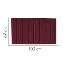 Ver imagem 2 de Painel Estofado Luxo Carla 100cm Solteiro para Cama Box Suede Bordô - Gat Magazine