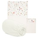 Ver imagem 1 de Jogo de Lençol de Berço 3 Pçs Blossom Bege -hug:bege