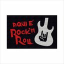 Ver imagem 2 de TAPETE MEDIDA PORTA AQUI É ROCK ROLL, SALA, QUARTO, BANHEIRO.