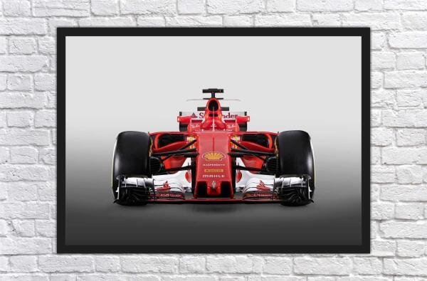 Quadro Decorativo Carro Ferrari Vermelha Fórmula 1 Esporte - 3