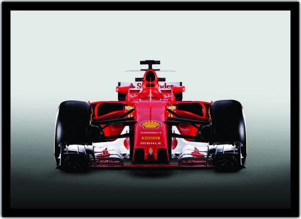 Quadro Decorativo Carro Ferrari Vermelha Fórmula 1 Esporte - 1