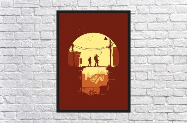 Quadro Decorativo The Last Of Us Games Jogos Com Moldura 09 - 2
