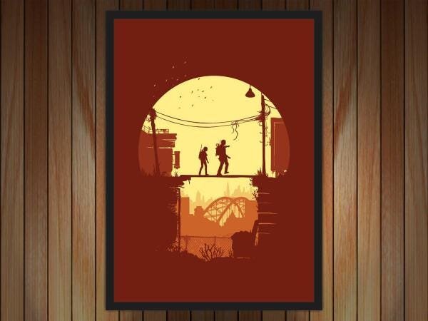 Quadro Decorativo The Last Of Us Games Jogos Com Moldura 09 - 3