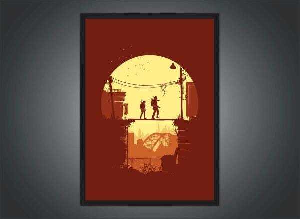 Quadro Decorativo The Last Of Us Games Jogos Com Moldura 09 - 4