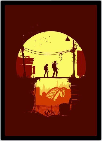 Quadro Decorativo The Last Of Us Games Jogos Com Moldura 09 - 1