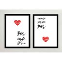 Ver imagem 1 de Quadros Decorativos por Onde For Quero Ser Seu Par 31x23cm