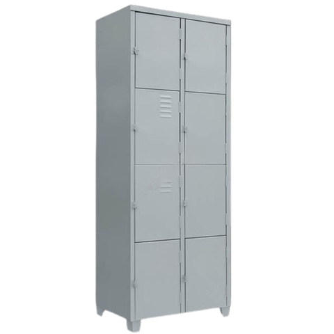 Armário Roupeiro de Aço Vestiário Academia 8 Portas Locker