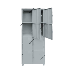 Armário Roupeiro de Aço Vestiário Academia 8 Portas Locker - 2