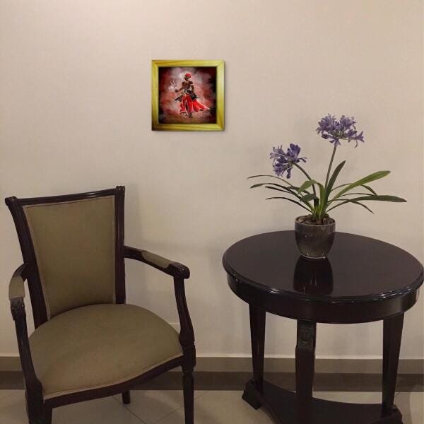Quadro Decorativo Orixá Exú Africano Umbanda E Candomblé - 2