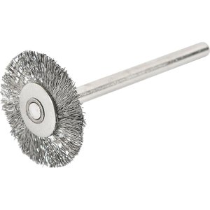 Escova circular 20mm inox c/ haste p/ microrretífica Vonder