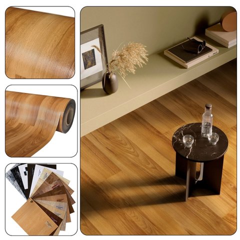 Piso Vinil 0,7mm Pvc em Manta Imita o Madeirado 1x9mt (9m²) Cor:216903