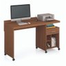 Mesa de Computador Escritorio com Rodinhas 1 Gaveta Slim Anto:Off White/Freijó - 4