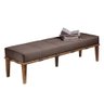 Recamier 160cm Martínez Linho Pés Madeira Marrom/natural - 1