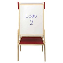 Lousa Infantil Com Cavalete Quadro Branco Quadro Negro e Papel Carimbras 0522 - 3 Lousa Infantil Com Cavalete Quadro Branco Quadro Negro e Papel Carimbras 0522 - 3