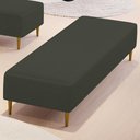 Ver imagem 6 de Puff Decorativo Bali W01 Pés Palito 210x60cm Linho Verde Musgo - Lyam Decor