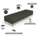 Ver imagem 7 de Puff Decorativo Bali W01 Pés Palito 210x60cm Linho Verde Musgo - Lyam Decor