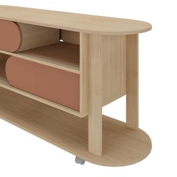 Rack para Tv até 65" Mundi Naturale/terracota Artely - 3 Rack para Tv até 65" Mundi Naturale/terracota Artely - 3