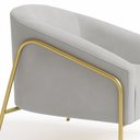 Ver mais imagens de Poltrona Sala Industrial Alta Dourado Kit 2 Stella Suede D03 - D’Rossi