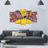 Quadro Decorativo Desenho Hommer Com Cerveja Duff - 3