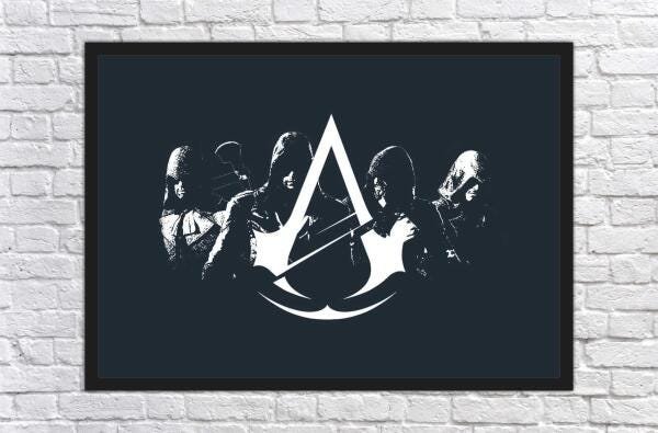 Quadro Decorativo Assassins Creed Games Jogos Moldura 008 - 3