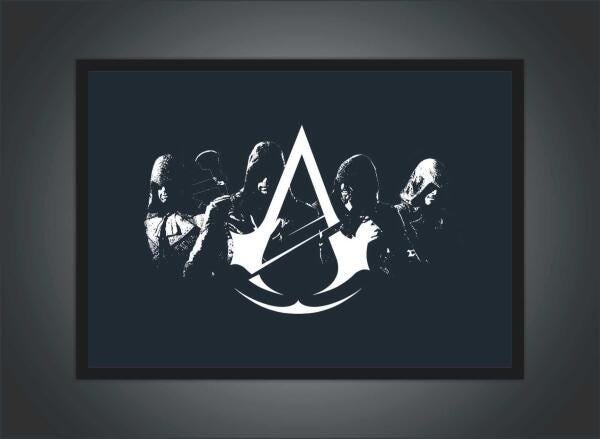 Quadro Decorativo Assassins Creed Games Jogos Moldura 008 - 2