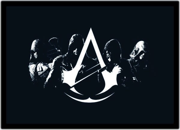 Quadro Decorativo Assassins Creed Games Jogos Moldura 008 - 1