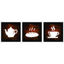 Ver imagem 1 de Kit 3 Quadros Decorativo 24 X 24 Cm Cozinha 5