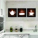 Ver imagem 2 de Kit 3 Quadros Decorativo 24 X 24 Cm Cozinha 5
