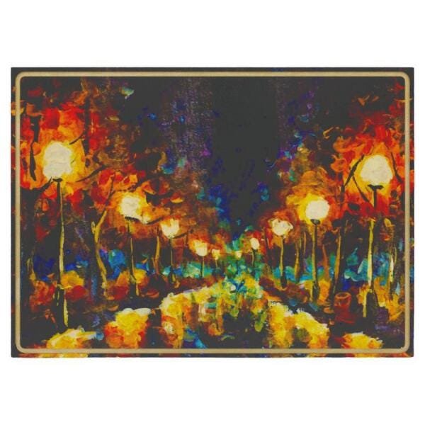 Quadro Trenddecor Pintura11 Borda Vazada 75X50Cm - 1