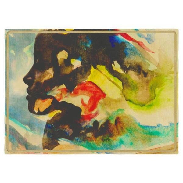 Quadro Trenddecor Pintura09 Borda Vazada 75X50Cm - 1