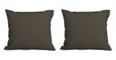 Ver imagem 1 de Kit 2 Almofadas Decorativa Quadrado 45x45 Cm Cm Sala Quarto Sofá Suede Marrom Eli Móveis e