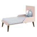 Ver imagem 3 de Quarto de Bebê Theo 3 Portas com Colchão e Cômoda Gaveteiro Rosa Pés Amadeirados - Reller