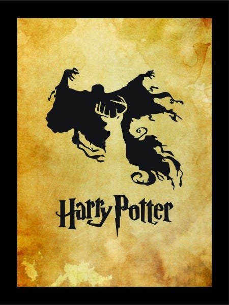 Kit 6 Quadros Com Moldura Harry Potter Grifinória Relíquias - 4