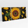 Quadro Girassol Detalhes Petalas Amarela Decorativo Moderno - 2